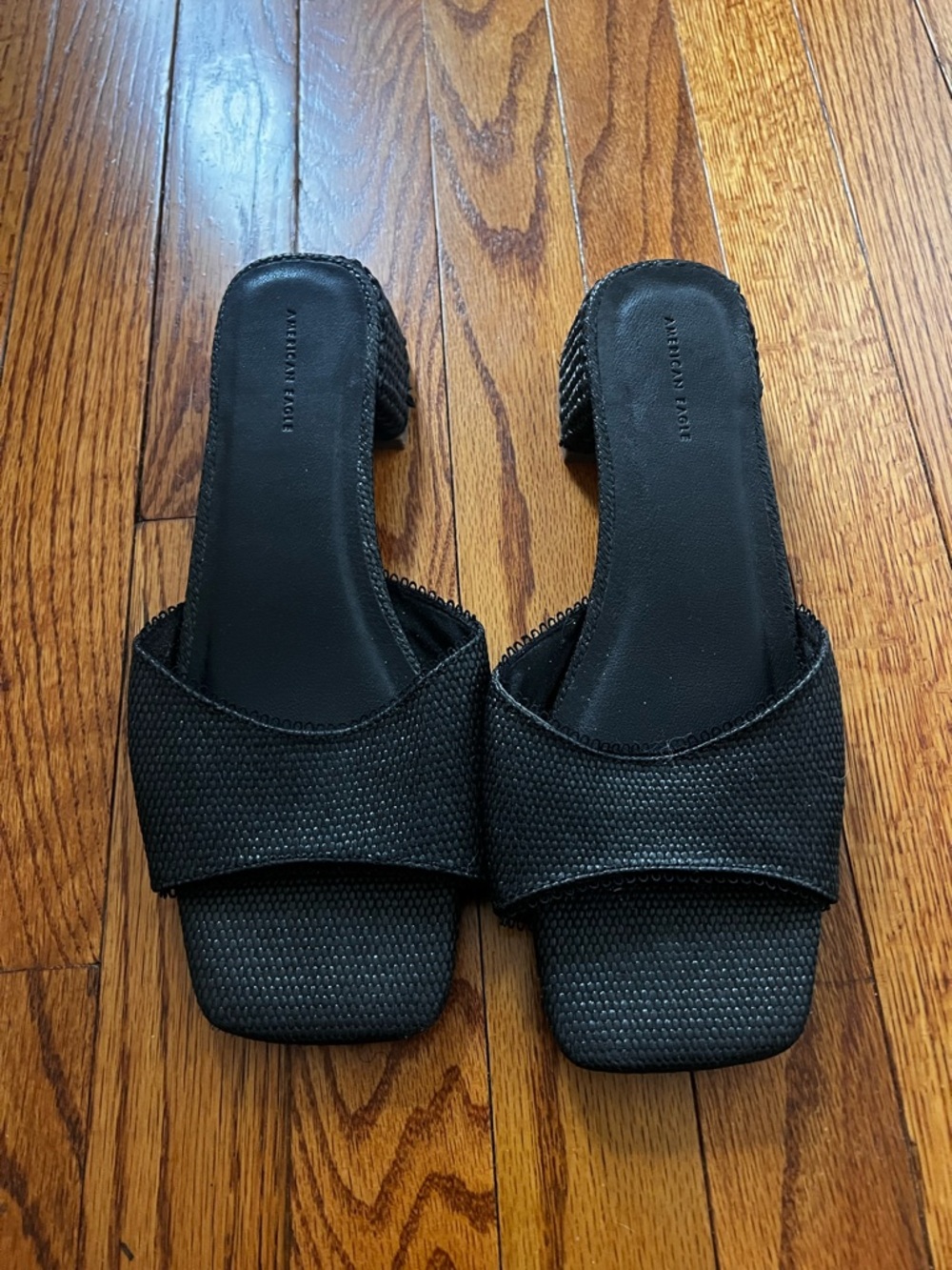 American Eagle Outfitters Black Slide Sandals
